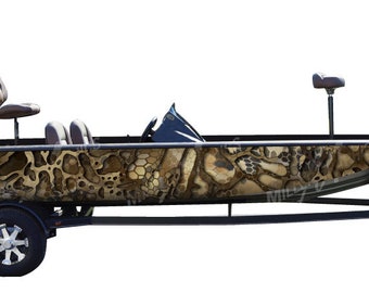 Camo Boat Wrap Kit "Chameleon Desert XD" 3M Cast Vinyl - 15 Sizes Available
