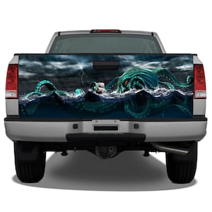 Sea Monster Kraken Storm Tailgate Wrap Vinyl Graphic Decal