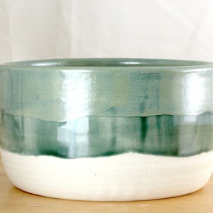 Medium Ceramic Planter in Aqua zdjęcie 1