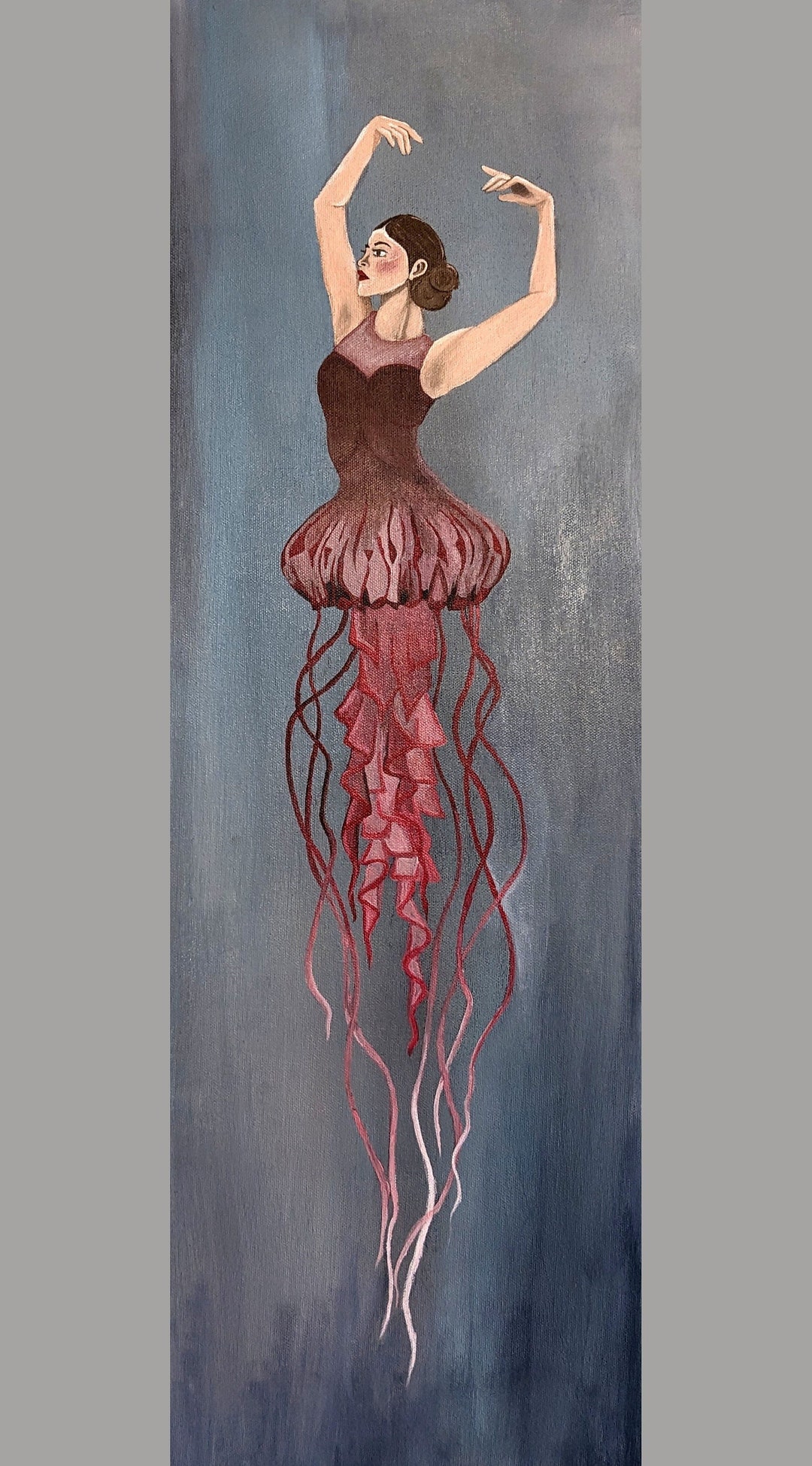 Jellyfish Ballerina Painting pas Seul Dancing - Etsy