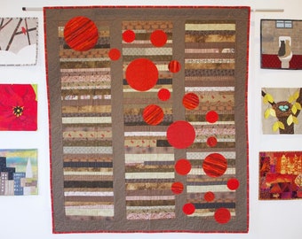 Trip into Taupe quilt pattern (PDF download) by Leslie Edwards @ Quilting Fabrications