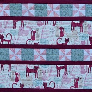 Cats on the Prowl baby quilt pattern PDF download by Leslie Edwards Quilting Fabrications image 2