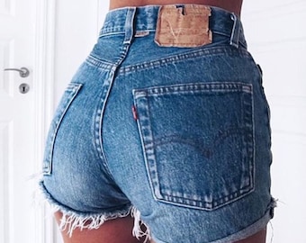 levis vintage high waisted shorts