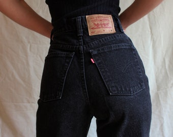 SIZES 26-42 Straight Leg Vintage Reworked Levi Jeans BLACK - Etsy Canada SIZES 26-42 Straight Leg Vintage Reworked Levi Jeans BLACK - Etsy Canada