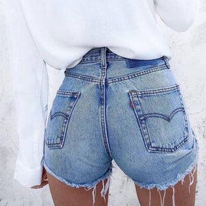 SIZES 26-42 Vintage Levi Jean Shorts HAND PICKED image 9