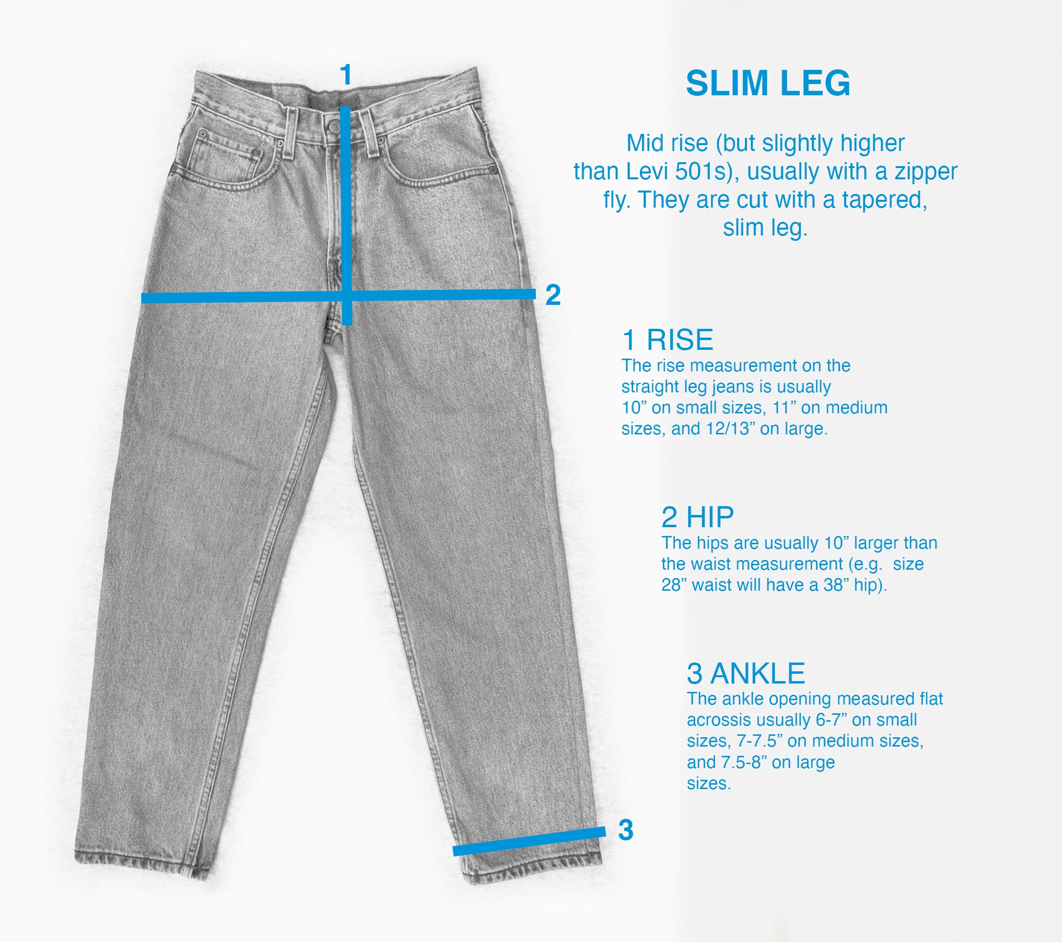 SIZES 26-42 Slim Leg Vintage Reworked Levi Jeans MEDIUM BLUE - Etsy UK