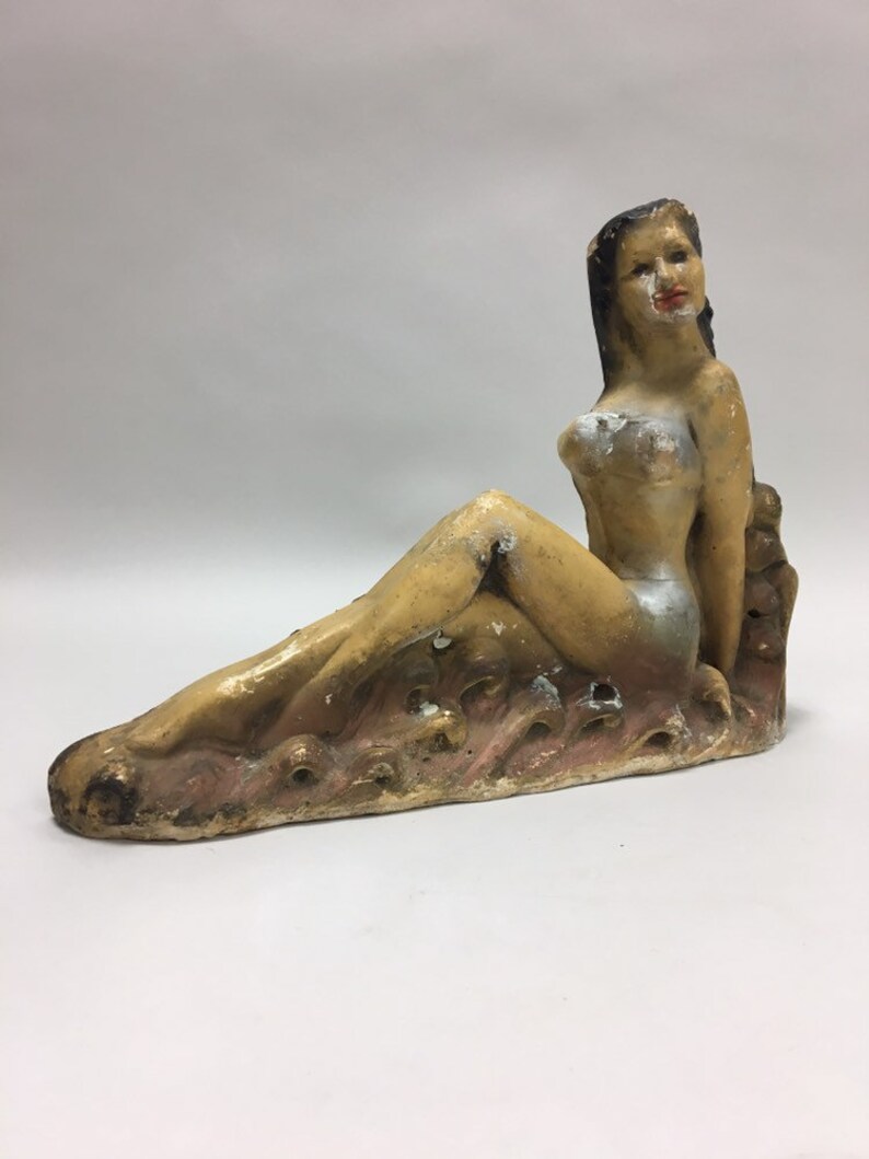 1940's Chalkware Pinup Girl Carnival Prize.  RARE. image 2