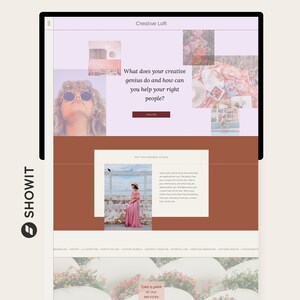 Showit Website Template with Portfolio Showit Portfolio Website Template Blog Website Template for Designers Photographers