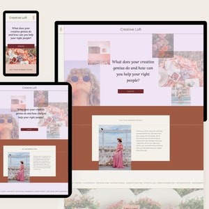 Website Template Blog Showit Website Template Website Template with Portfolio Showit Portfolio Website
