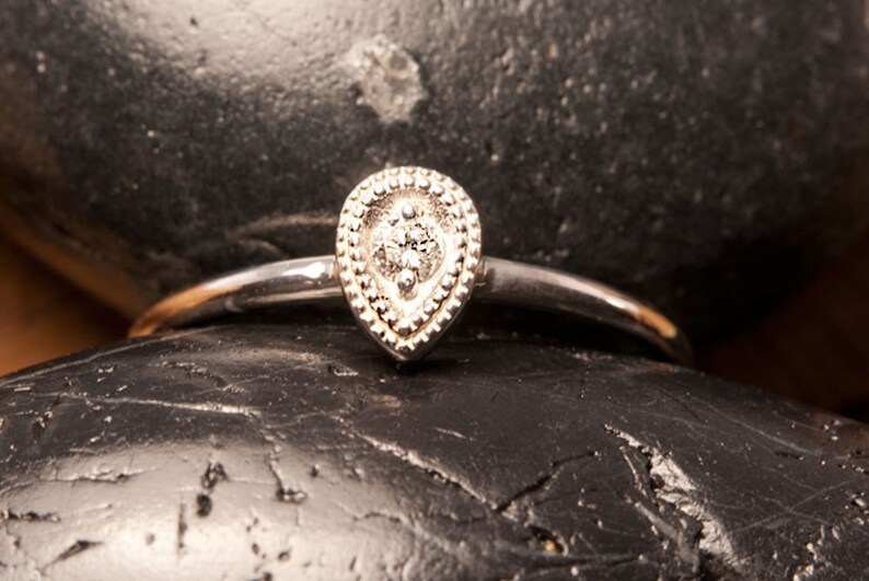 Stackable Diamond Ring - Etsy