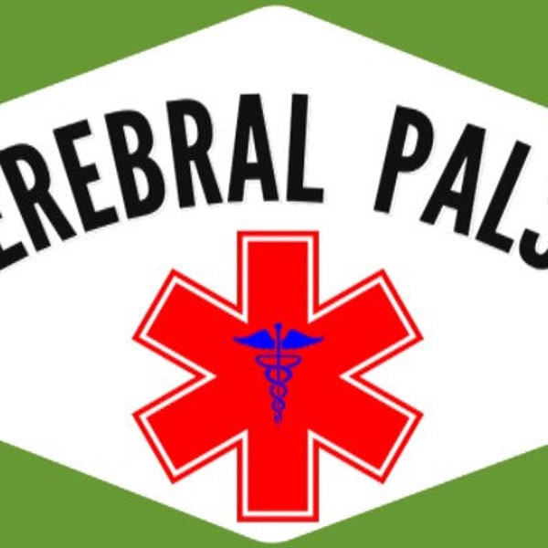 Cerebral Palsy Stick 'N Go Medical Alert Fabric Stickers