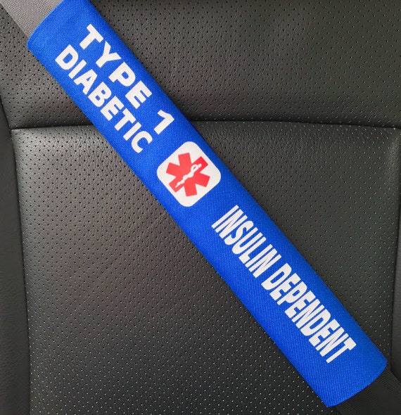 Type 1 Diabetic Safety Set Seat Belt Cover T1D Diabetes Window Decal Set Type 1 Diabetic Safety Set Seat Belt Cover T1D Diabetes Window Decal Set