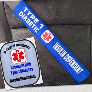Tipo 1 diabetico sicurezza Set cintura copertina T1D diabete finestra Decal Set