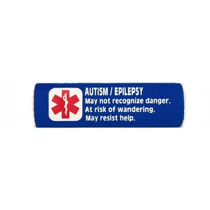 Autism Epilepsy Medical Alert Car Seat Harness Belt Cover