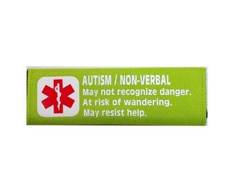 Autism Non-verbal Medical Alert Car Seat Harness Belt Cover