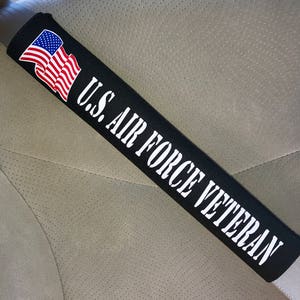 US Military Air Force Veteran Seat Belt Cover