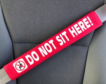 Social Distancing Alert Seat Belt Cover