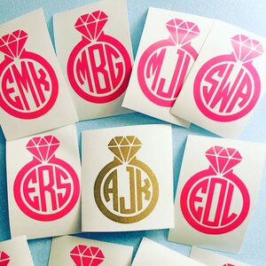 Wedding Monogram | Diamond Ring Monogram
