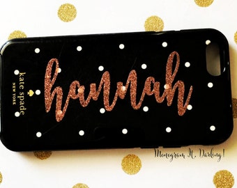 Vinyl Name Decal for iPhone, Samsung | Name Sticker | Glitter and Regular colors!