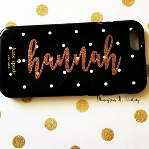 Vinyl Name Decal for iPhone, Samsung | Name Sticker | Glitter and Regular colors!