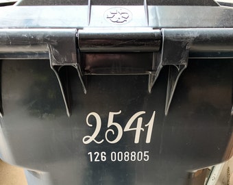 Vinyl Number Decal: Customizable Trashcan, Car, Laptop Sticker - Waterproof and Permanent Vinyl