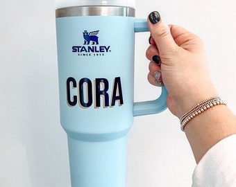 Double Layer Vinyl Long Name Decal: Personalized Car, Laptop, Tumbler & Clear Organization Pouch Sticker