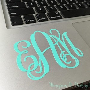 Monogram Sticker Decal - many styles, colors, and uses!