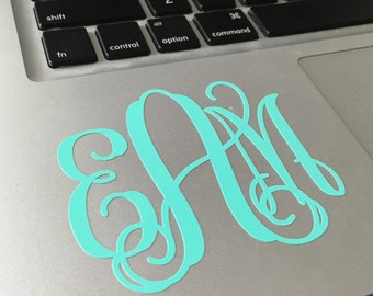 Monogram Sticker Decal - many styles, colors, and uses!
