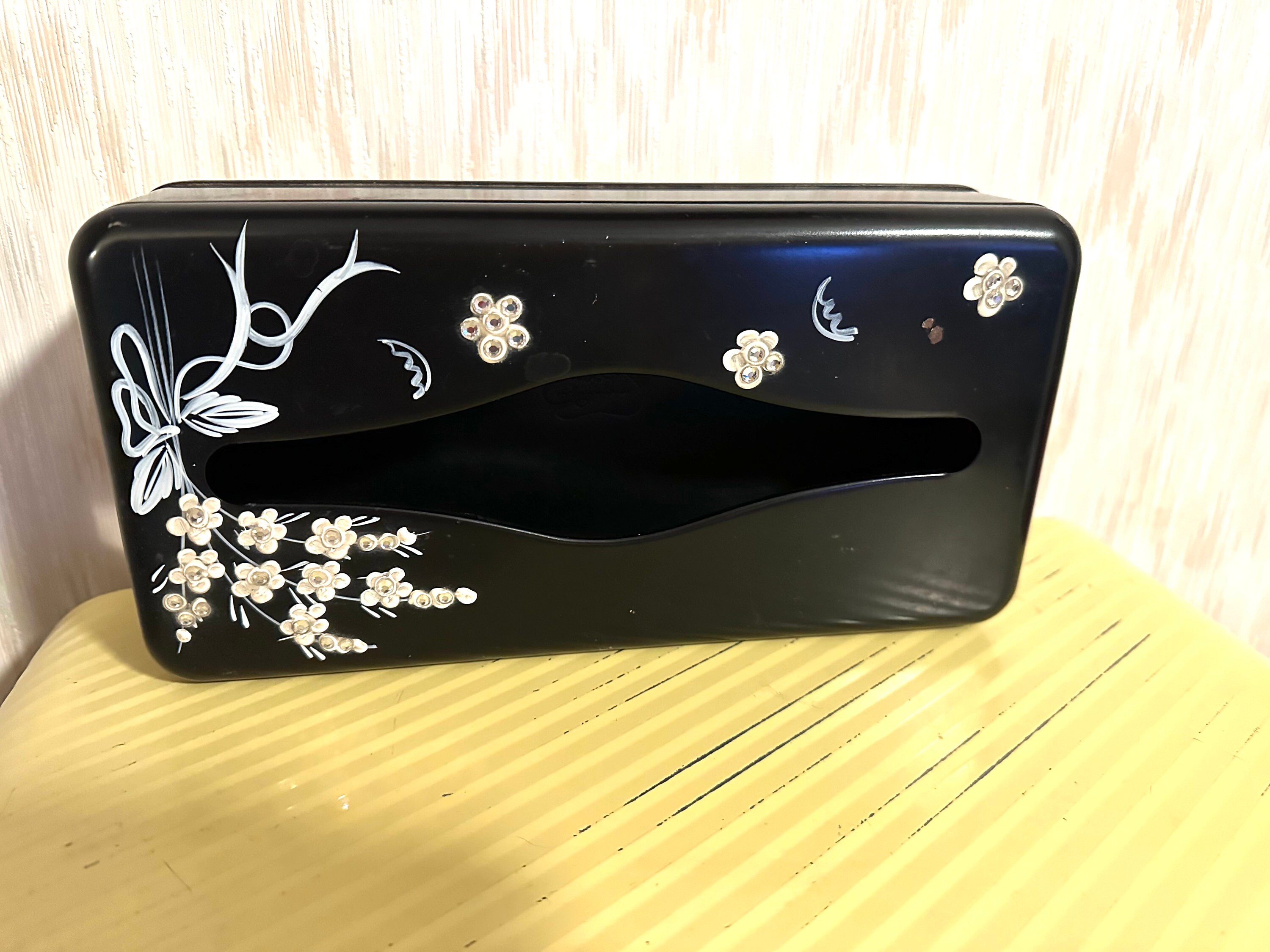 Ransburg Metal Tissue Holder, Tissue Box Dispenser, Black Metal Hand…