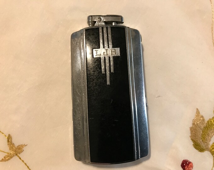 Vintage Art Deco Ronson Cigarette Case Lighter Combo Etsy