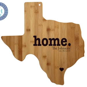 Texas Personalized Cutting Board | Home | Custom Housewarming or Unique Wedding Gift