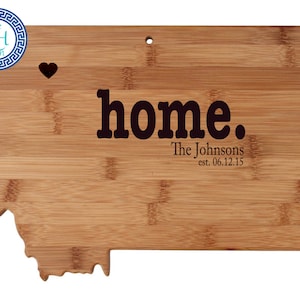 Montana Personalized Cutting Board | Home | Custom Housewarming or Unique Wedding Gift