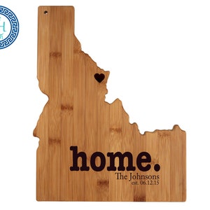 Idaho Personalized Cutting Board | Home | Custom Housewarming or Unique Wedding Gift