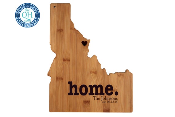 Idaho Personalized Cutting Board | Home | Custom Housewarming or Unique Wedding Gift