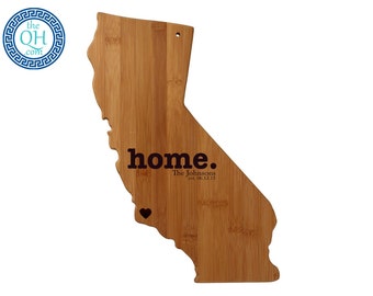 California Personalized Cutting Board | Home | Custom Housewarming or Unique Wedding Gift
