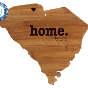 South Carolina Personalized Cutting Board | Home | Custom Housewarming or Unique Wedding Gift