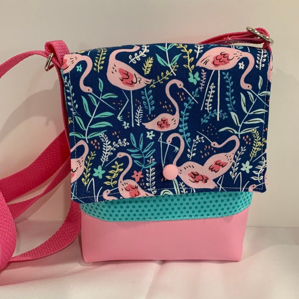 JUNIOR BAG: Flamingo Print