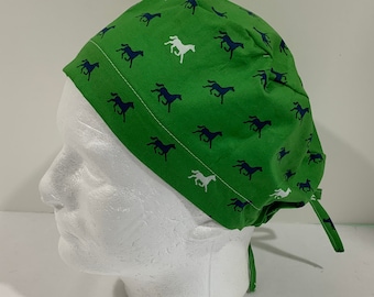 SCRUB CAP: Horse print