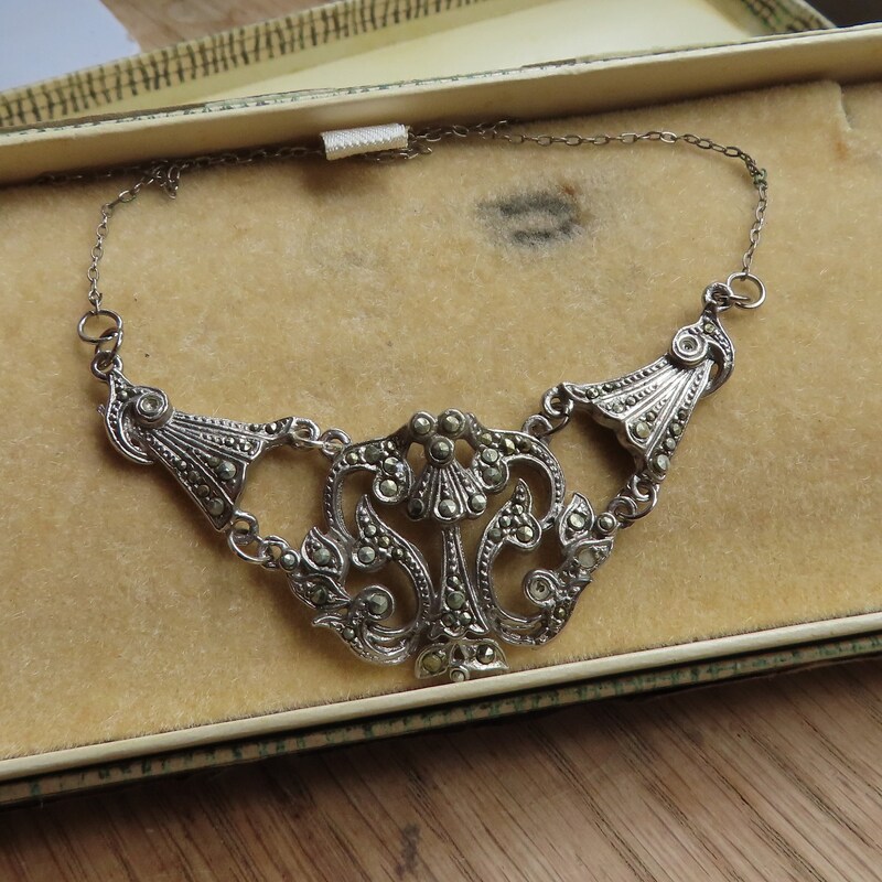 Bronze Marcasite Necklace main image 1