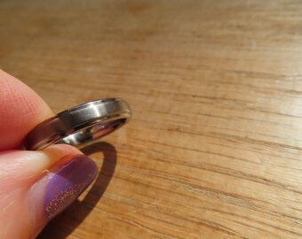 1980&#39;s Titanium Metal Ring - UK Size &#39;N&#39;