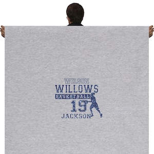 Basketball Blanket. Custom Basketball Blanket. Team Basketball Blanket. Basketball Senior Gift. Basketball Gift. Basketball Coach Blanket.