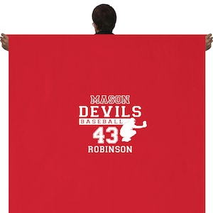 Custom Baseball Blanket. Baseball Blanket. Team Baseball Blanket. Mascot Blanket. Custom Baseball. Baseball Senior Gift. Baseball Catcher.