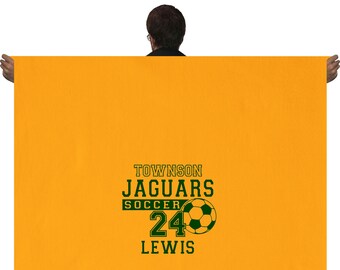 Custom Soccer Blanket. Soccer Blanket. Team Soccer Blanket. Mascot Blanket. Stadium Blanket. Custom Soccer. Soccer Gift. Soccer Senior Gift.