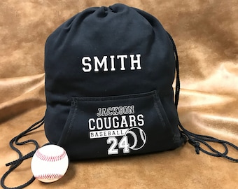 baseball drawstring bag bulk
