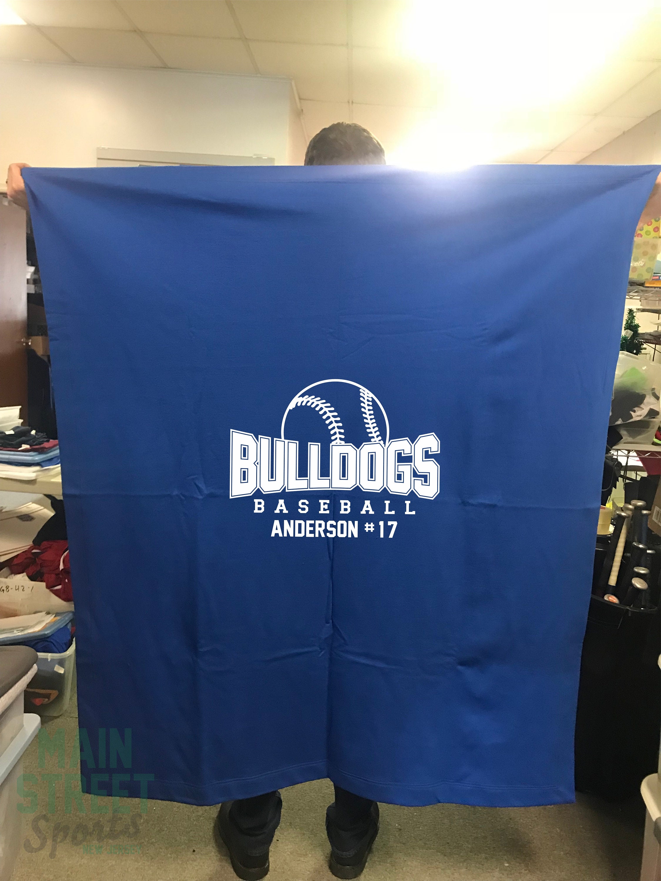 CUSTOM BASEBALL BLANKET. Baseball Blanket. Team Baseball Etsy