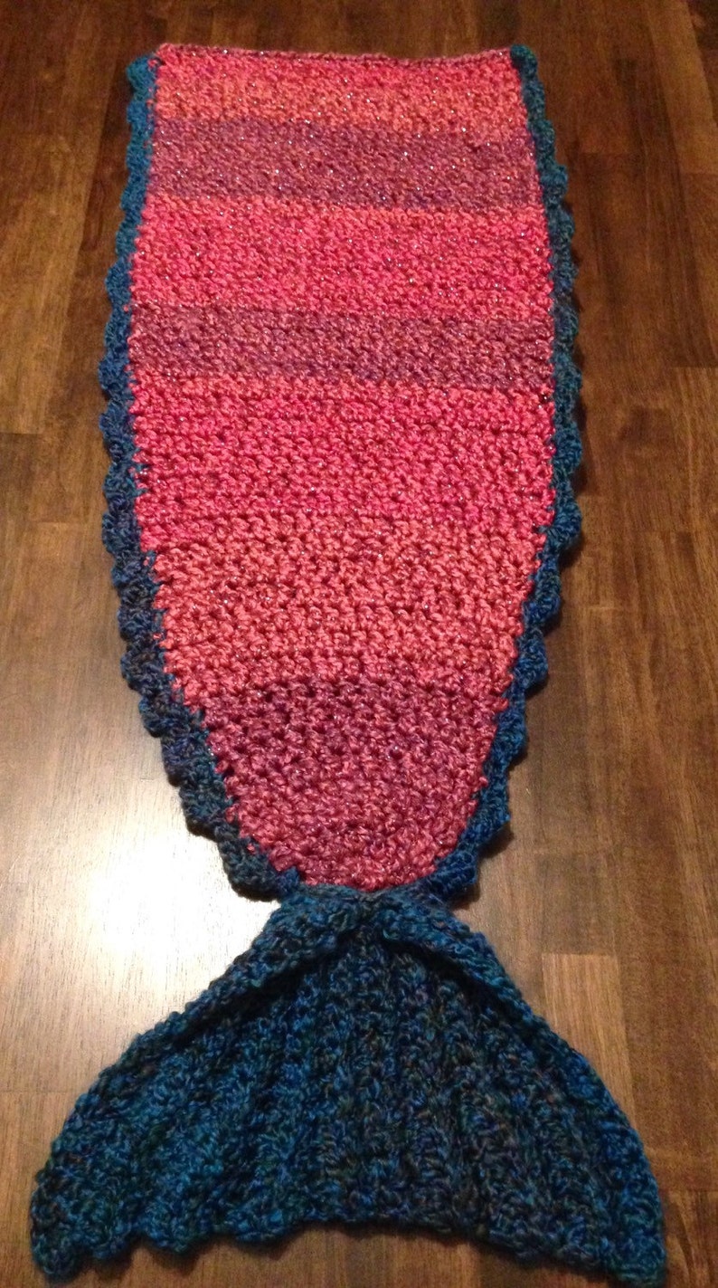 Crochet mermaid tail blanket | Etsy
