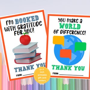 World Language Teacher Gift Card Holder, Library Teacher Gift Card Holder, Spanish Teacher Gift, French Teacher Gift, Librarian Gift