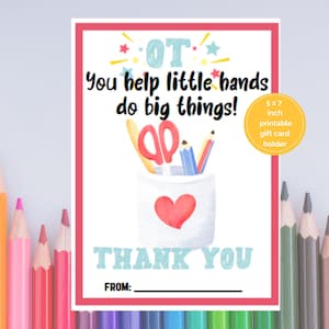 OT-cadeaukaarthouder, OT-cadeaukaart, ergotherapeutcadeau, Ot-cadeau, OT, ergotherapeut-cadeaukaart, cadeau voor Ot