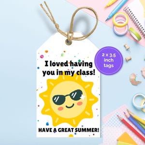 Teacher to Student Gift Tag, End of Year Gift Tags, Teacher Gift Tags, Teacher Tag for Student Gift, End of Year Student Gift Tags