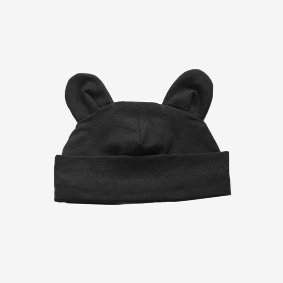 Black Bear Hat Handmade Cute Bear Hat 